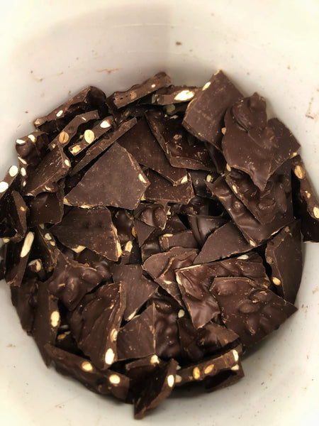 Salted Dark Chocolate Almond Bark